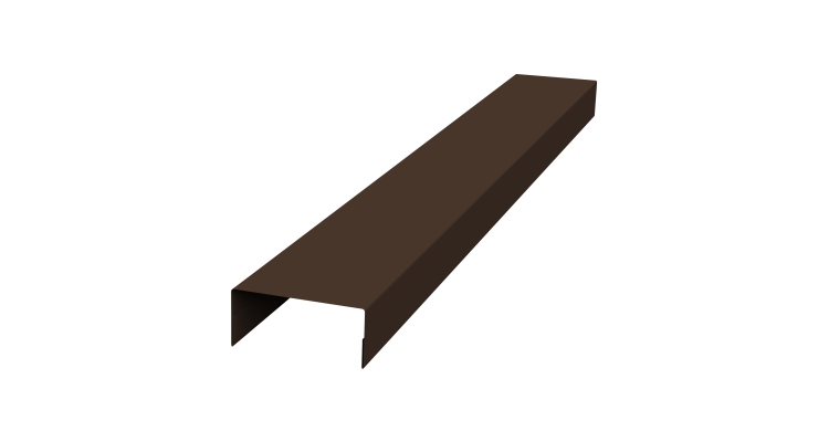 Крышка 45х20 жалюзи Texas 0,5 Drap RAL 8017 шоколад (2,5м)