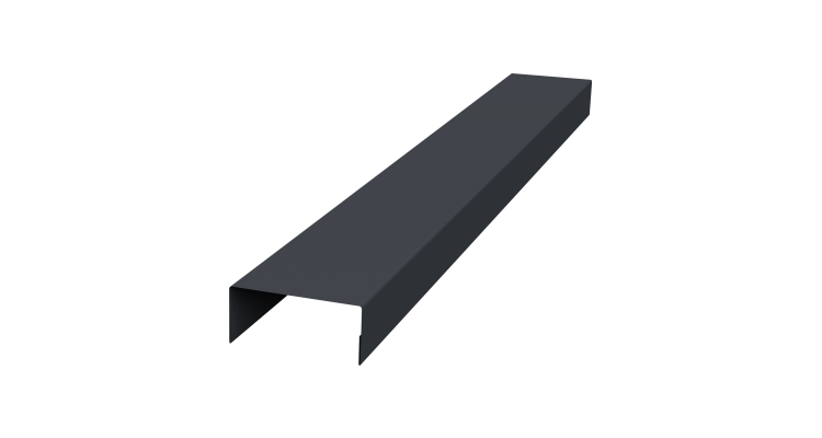 Крышка 45х20 жалюзи Texas 0,5 Rooftop Бархат RAL 7024 мокрый асфальт (3м)