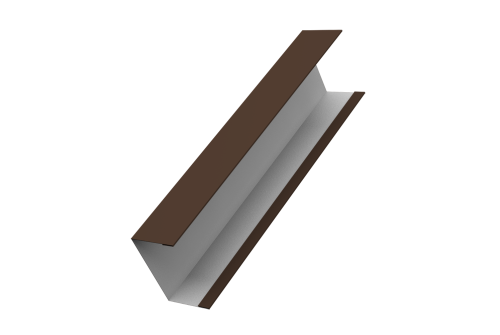 Крышка жалюзи Milan, Tokyo для калиток, ворот 0,45 Drap RAL 8017 шоколад (2,5м)