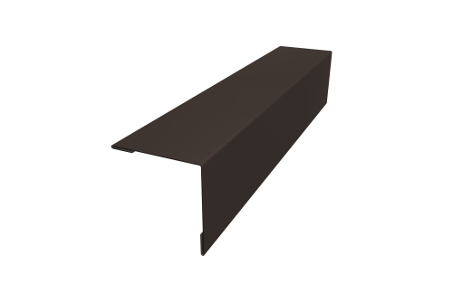 Планка завершающая 50х50 жалюзи Milan 0,5 Drap RR 32 темно-коричневый (2м)