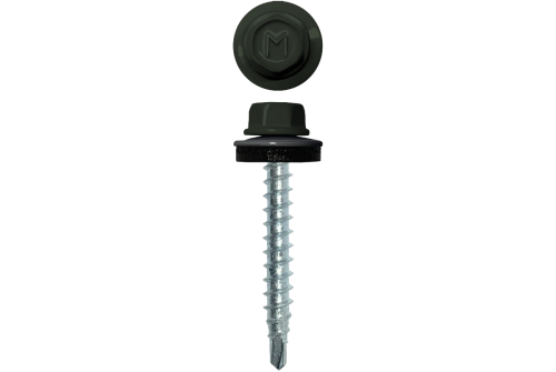 Саморез кровельный Daxmer 4,8х35 RAL 6020 (250) сверло №1