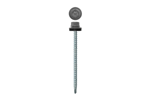 Саморез кровельный Daxmer 4,8х70 RAL 7004 (100) сверло №1