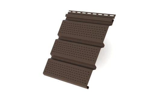 Софит Classic GL полностью перфорированный коричневый (3,0м)