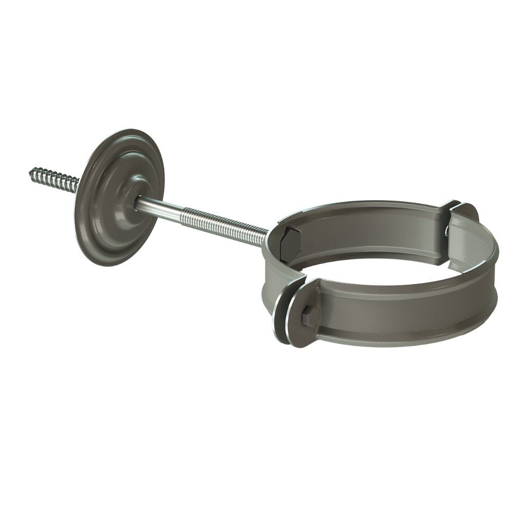 Хомут для водосточной трубы Stal Standard, темно-серый