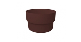 Муфта трубы соединительная ПВХ Grand Line шоколадная (RAL 8017)